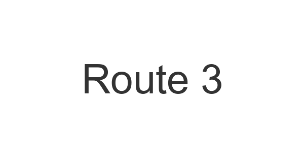 Route 3 font thumb